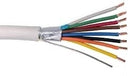 188STR-SPL-R-WH 18/8 Speaker Cable/Control Cable, 8 Conductor, 18 AWG, Shielded, Plenum, 1000 Feet