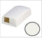 NK2BXIW-A, Panduit Netkey Surface Mount Box: 1-2 Port - International White (MOQ: 1; Increment of 1)