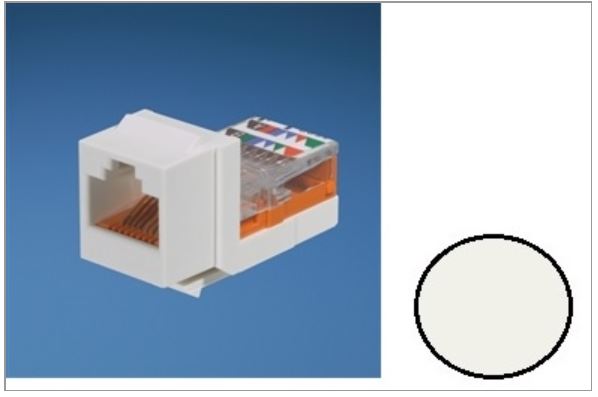 Panduit NK5E88MIWY NetKey Modular Jack: CAT5E, RJ45 - International ...