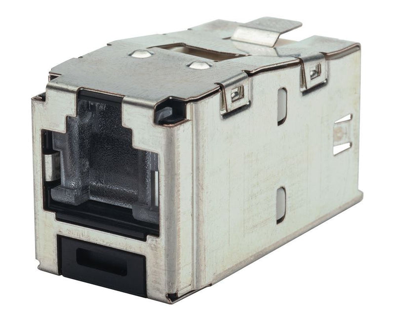 CJSH6X88TGY, Panduit SpringShutteredJack,Cat6A,SH, Black  ( MOQ10 ; Increment10 )