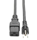 P034-008 Tripp Lite Heavy Duty Power Adapter Cord 15A 14AWG C19 to 5-15P 8' 8ft