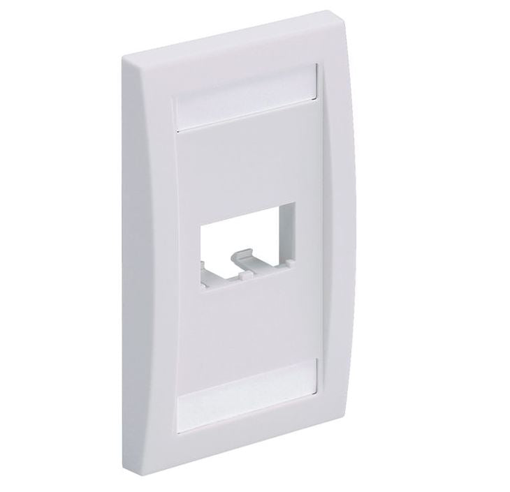 CFPE2BLY, Panduit Faceplate,2Pt,SglGang,Exec, Black  ( MOQ10 ; Increment10 )