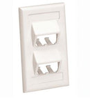 CFPSL4IWY, Panduit Faceplate,SVF,4Pt,Classic,Sloped, International White,  Each (MOQ: 10; Increment of 1)