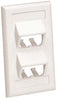 CFPSL4WHY, Panduit Faceplate,SVF,4Pt,Classic,Sloped, White (MOQ: 10; Increment of 1)