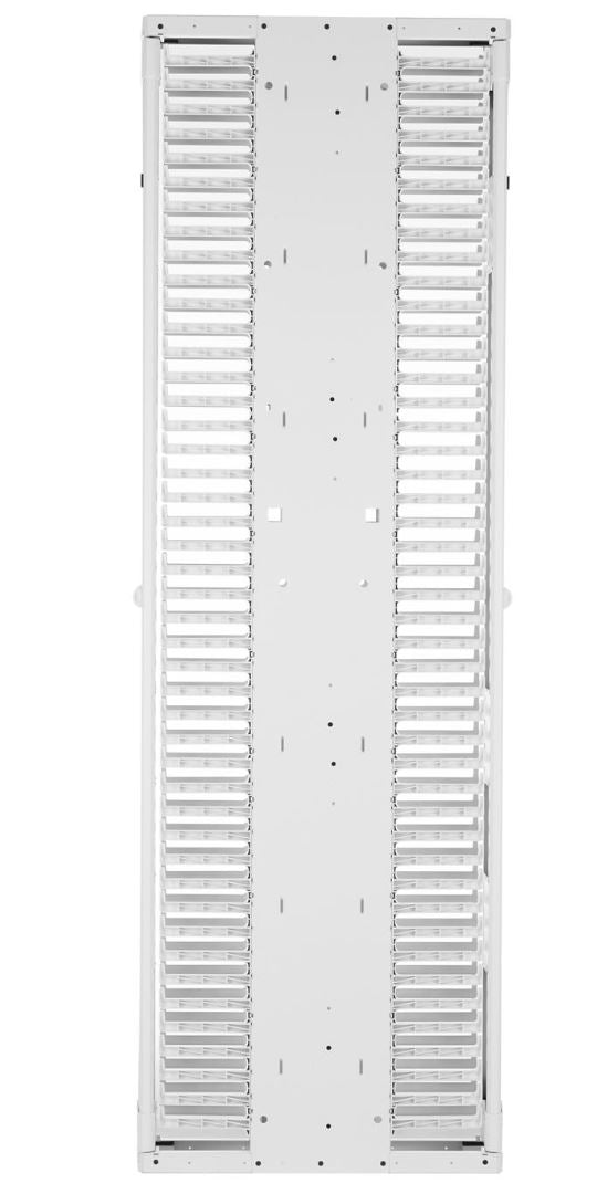 PE2VD08WH, Panduit PE2V Cable Manager - 8" Wide - Double Si1 (MOQ: 1; Increment of 1)