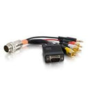 2212-60055-6IN Flying Lead: Quiktron RapidRun, VGA, 3.5mm, Composite Video & Stereo Audio, 6 Inch