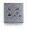 2212-60137-001 Faceplate: Quiktron RapidRun, Optical HDMI, 3 RCA, 3.5mm, VGA