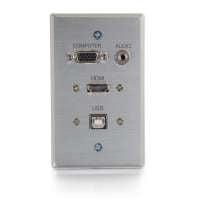 2212-60140-001 Faceplate: Quiktron RapidRun, Optical HDMI, VGA, 3.5mm, USB