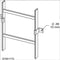 Hoffman LVWBB Vertical Runway Support Kit for Ladder Rack, 2 Pcs. (1 Set)