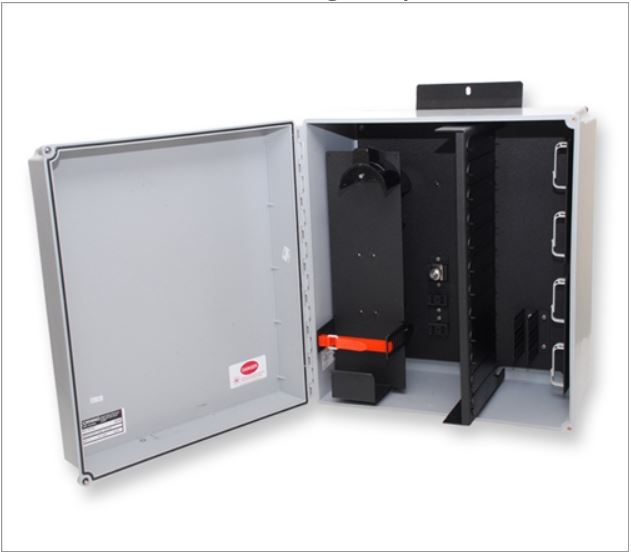 EDC-12P-NH Wall Mount Fiber Box: Corning, accepts Panels, Modules, Spl ...