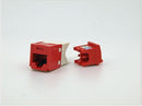 Panduit CJ5E88TGRD Mini-Com CAT5e Giga-TX5e RJ45 Jack Module, Red