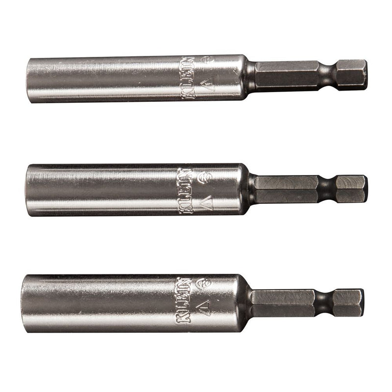 32759 Klein Tools Nut Driver Bit Set, Impact Rated for Power Tools, 3 Pack