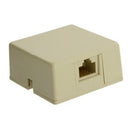 40278-SBI Surface Mount Biscuit Box: Leviton, RJ31X, Screw Terminals - Ivory