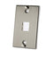 Ortronics OR-403STJ1WP TracJack Faceplate Wall Phone Unloaded Single Gang, Stainless Steel