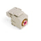 40735-RRI LEVITON RCA 110-Termination Connector, Ivory Housing, Red