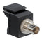 41084-SEF LEVITON QuickPort ST Fiber Optic Adapter, MM, Black