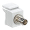 41084-SWF LEVITON QuickPort ST Fiber Optic Adapter, MM, White