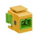 41085-ASY LEVITON QuickPort Simplex SC Adapter, Yellow