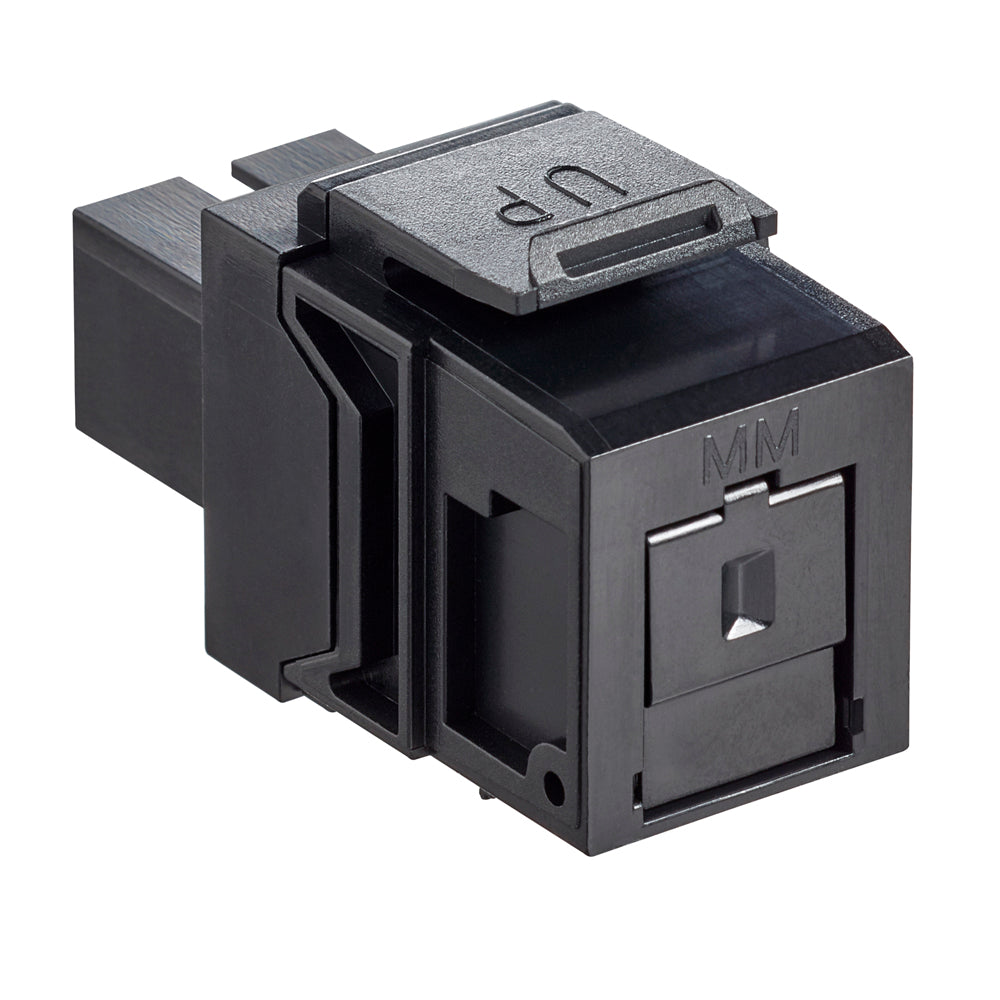 Simplex Leviton 41085-MEC Leviton Quickport Simplex SC Adapter, MM, Black – FalconTech