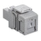 41085-MGC Leviton Quickport Simplex SC Adapter, MM, Grey