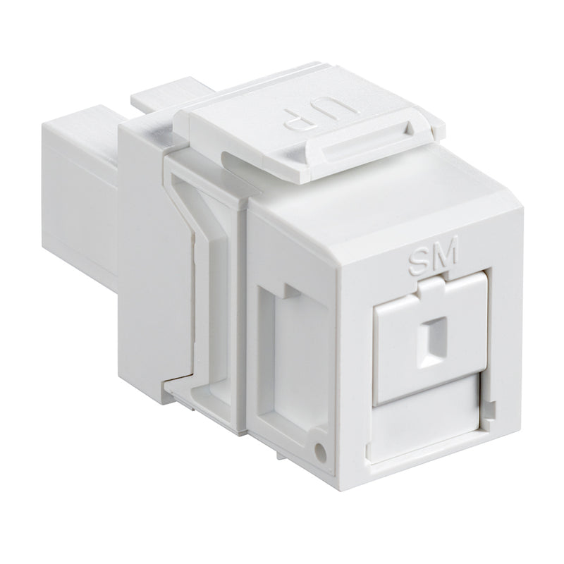 41085-SWC LEVITON Quickport Simplex SC Adapter, SM, White