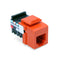 41106-RO6 Modular Jack, Leviton, CAT3, 6P/6C USOC, Orange