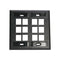 42080-12E LEVITON QuickPort Wallplate12-Port, Dual-Gang, Black