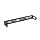 49255-R24 LEVITON QuickPort Patch Panel, Recessed, 24-Port, 1U