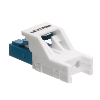 4999K-WLC LEVITON Secure Keyed LC Field-Installable Connector, 900µm, MM/SM, White