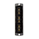 5F100-6EC Leviton OPT-X Plate, Duplex SC, 6-Fiber, Multimode OM2, Black