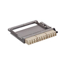 Leviton 5FUHD-SIL PLT HDX LC SHUT 12F OM1/2 BEIGE ZIRC