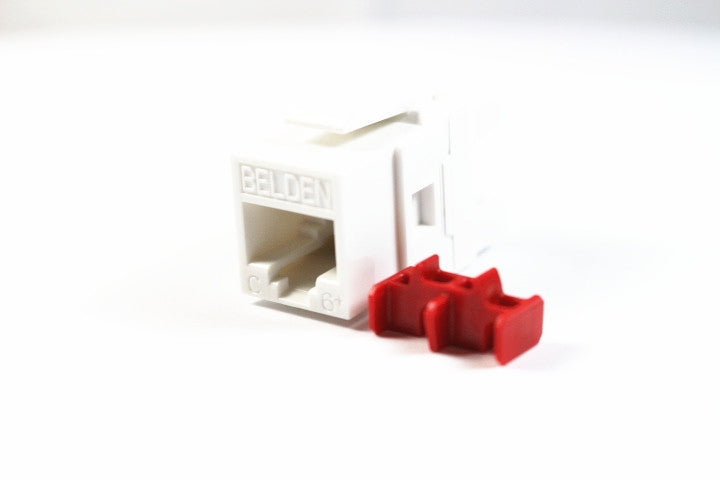 Belden AX101320-B24 CAT6 RJ45 KeyConnect Jack Module, White, 24 Pack ...
