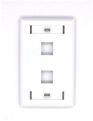Belden AX102655 KeyConnect Faceplate, White, 2 Port – FalconTech