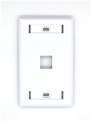 Belden AX102660 KeyConnect Faceplate, White, 1 Port