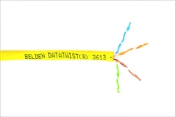 Belden BEL6APLR-CE-YL 10GXW13 0041000 10GXW, CAT6A Cable, 4 Pair, Plenum, 1000 Ft – Yellow