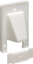CER1 Faceplate: Arlington, Low Voltage Cable Entry with Scoop - White