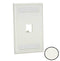 CFPL1IWY, Panduit Mini-Com 1 Position Vertical Classic Series Faceplate with Label/Cover,International (Off) White (MOQ: 10; Increment of 1)