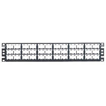 CPPL72WBLY, Panduit PatchPanel,72-port, Black (MOQ: 1; Increment of 1)