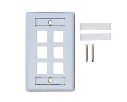 Belden AX104230 KeyConnect Faceplate, Stainless Steel, 1 Port