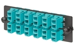 FAP12WAQDLCZ, Panduit Coupler Panel: Panduit, 12 Duplex LC Ports (24 Fibers), Multi-Mode OM3/4 (MOQ: 1; Increment of 1)