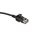 6H460-02E Mini Patch Cable, Leviton High-Flex HD6, CAT6,2  Ft., Black