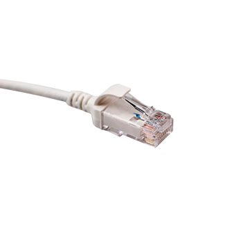 6H460-03W Mini Patch Cable, Leviton High-Flex HD6, CAT6, 3 Ft., White