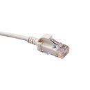 6H460-10W Mini Patch Cable, Leviton High-Flex HD6, CAT6, 10 Ft., White