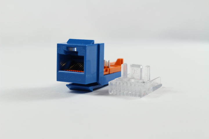 Panduit NK5E88MBUY Netkey CAT5e RJ45 8-position 8-wire Jack Module, Bl ...