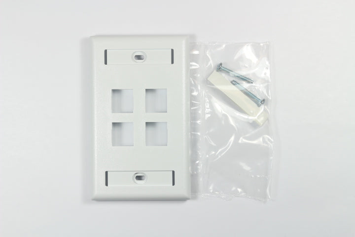 PANDUIT NETKEY FACEPLATE QUADRUPLEX
