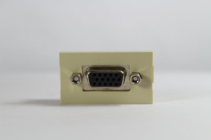 Panduit CHD15HDCEIY Mini-Com VGA Coupler Jack Module, Electric Ivory
