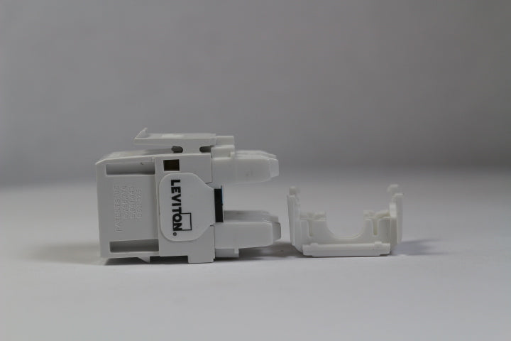 Leviton 61110-RW6 CAT6 RJ45 QuickPort eXtreme Jack Module, White ...
