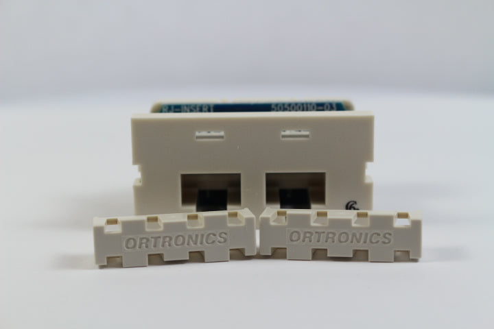 Ortronics S22600 Series II CAT6 Dual RJ45 Jack Module, Fog (Off) White ...