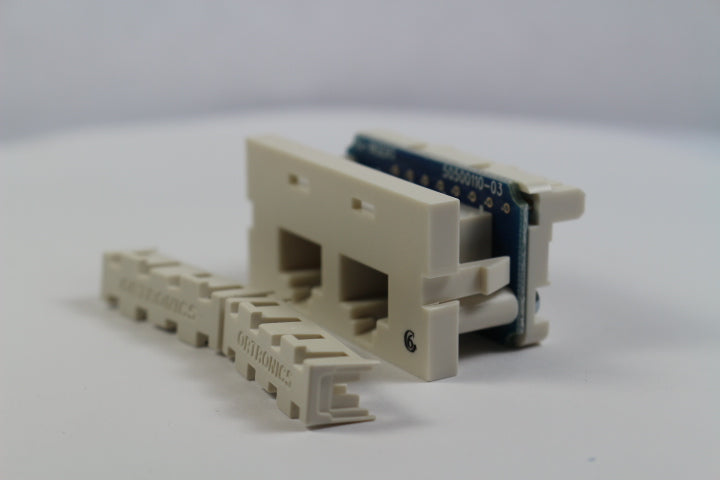Ortronics S22600 Series II CAT6 Dual RJ45 Jack Module, Fog (Off) White ...