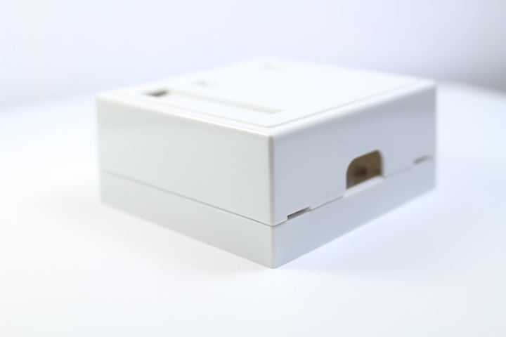 Belden AX102652 KeyConnect Surface Mount Box, White, 2 Port